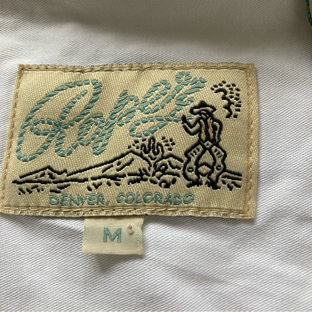 Women’s Vintage Roper Embroidered Western Pearl Snap Button Down Rodeo Neutral M - Picture 3 of 9